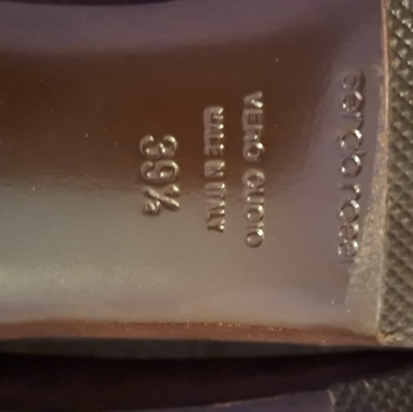 Sergio Rossi Brown Suede Flats 9.5 Narrow - Picture 10 of 13